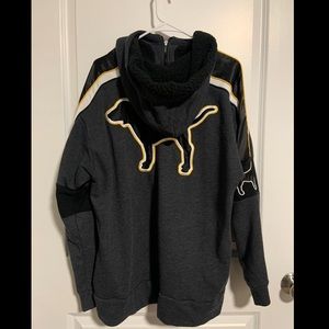 Sherpa lined hood sweatshirt